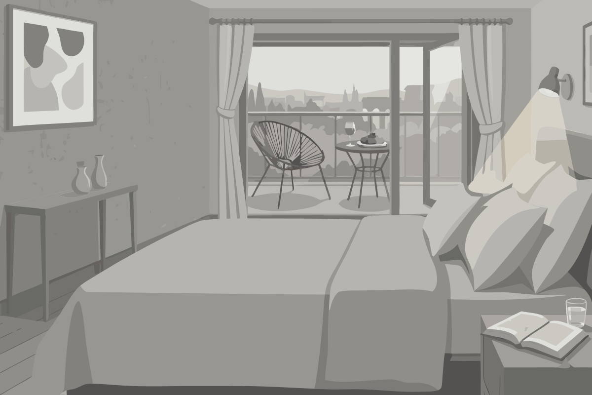 Single Room with Garden View
